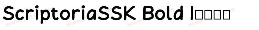 ScriptoriaSSK Bold I字体转换